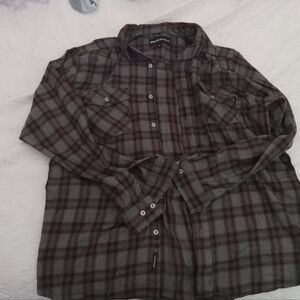 flannel button down shirt Men's size XL